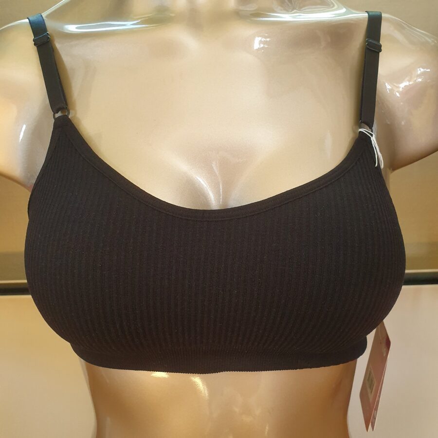 Magic Bodyfashion Ribbed Comfort Bra Spagetti Strap 40SR