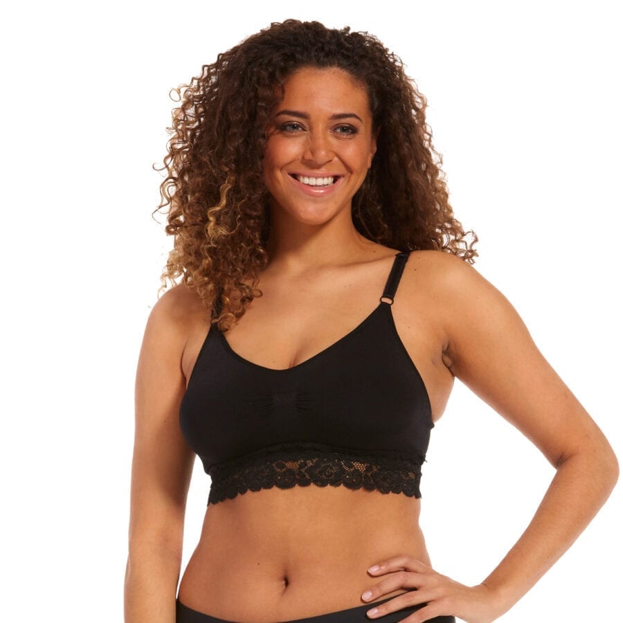 Magic Body Fashion Comfort Bra med smala band och mjuk spets nertill